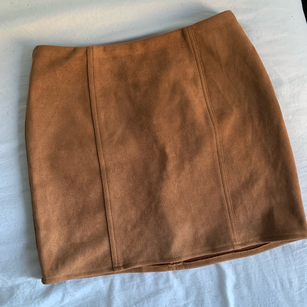 Suede Miniskirt
